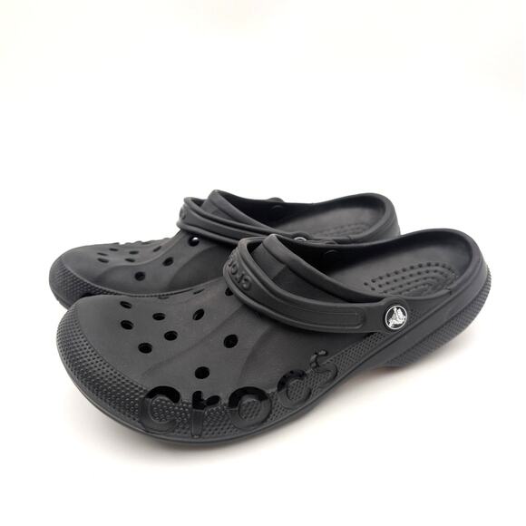 Crocs Baya Clog Classic Slip-On Shoes Closed Toe Black Kids' Size US13 EU31 - Picture 1 of 8